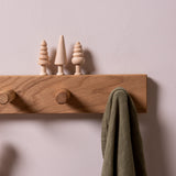 The Signature Peg Rail - Solid Oak