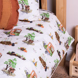 Bedding Set, Single - Allotment Scenes