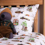 Bedding Set, Single - Allotment Scenes