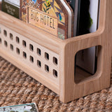 Book Storage Caddy - Solid Ash