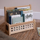 Book Storage Caddy - Solid Oak