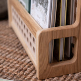 Book Storage Caddy - Solid Oak