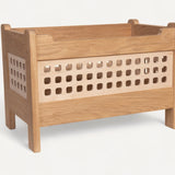 Toy Box, Open Top - Solid Oak