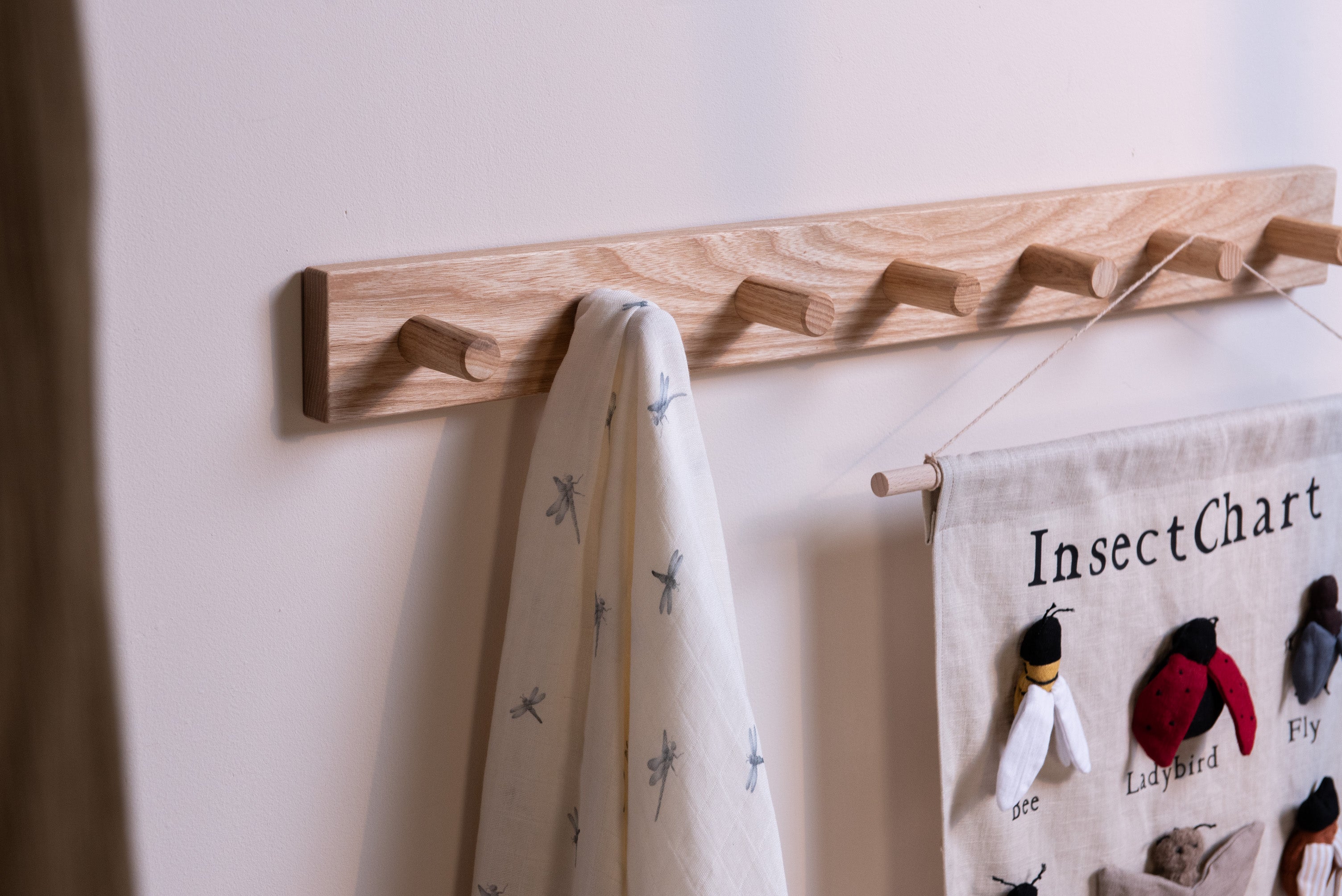 The Signature Peg Rail - Solid Ash