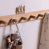 The Signature Peg Rail - Solid Oak