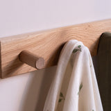 The Signature Peg Rail - Solid Oak